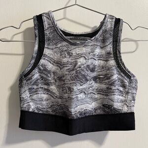 Champion Marble Patterned High Neck Sports Bra